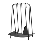 Support et accessoires pour cheminée en acier noir - Ferm Living - The Cool Republic