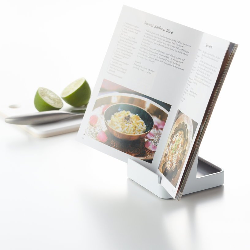 Support pour louche et couvercle blanc 24x10cm - Yamazaki - The Cool Republic