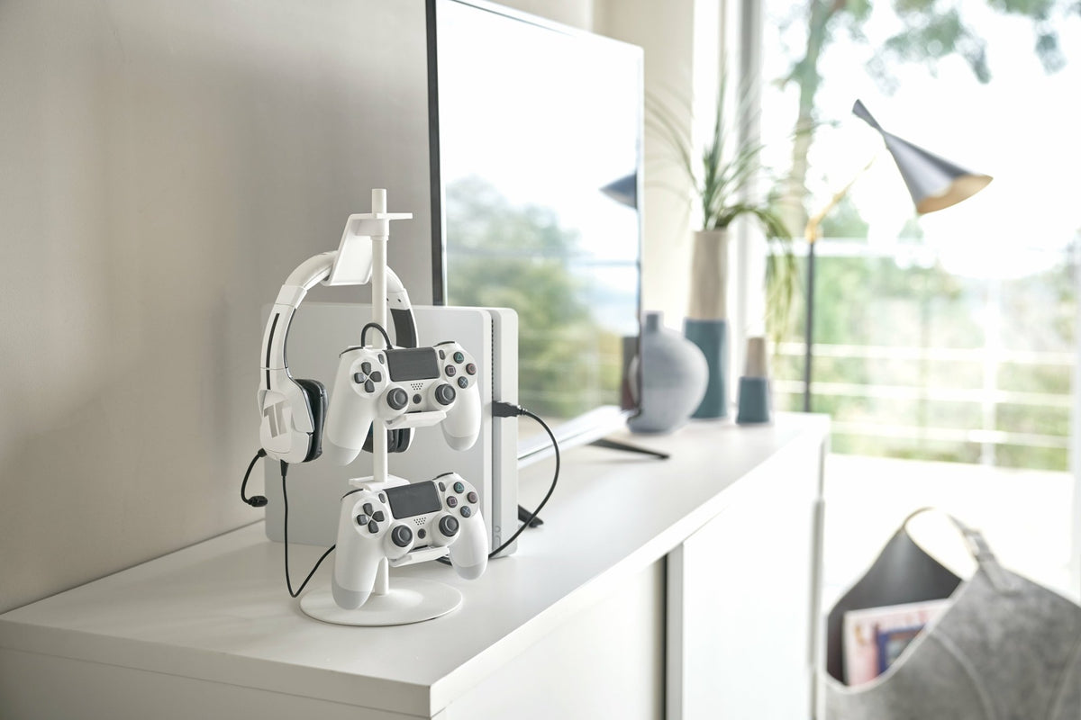 White Smart Controller Holder from jeux - Yamazaki - The Cool Republic
