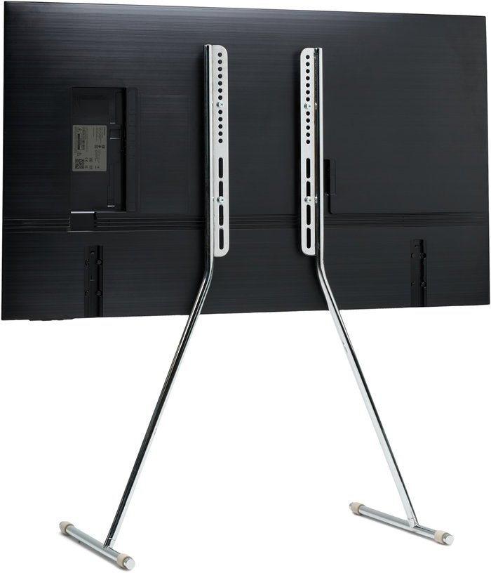 Support pour tv en métal chromé 45x102cm Viva - Pedestal - The Cool Republic