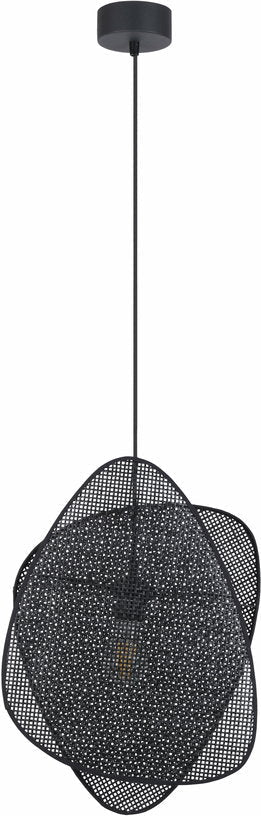Suspension 2 écrans en cannage noire 320 cm Screen - Market set - The Cool Republic