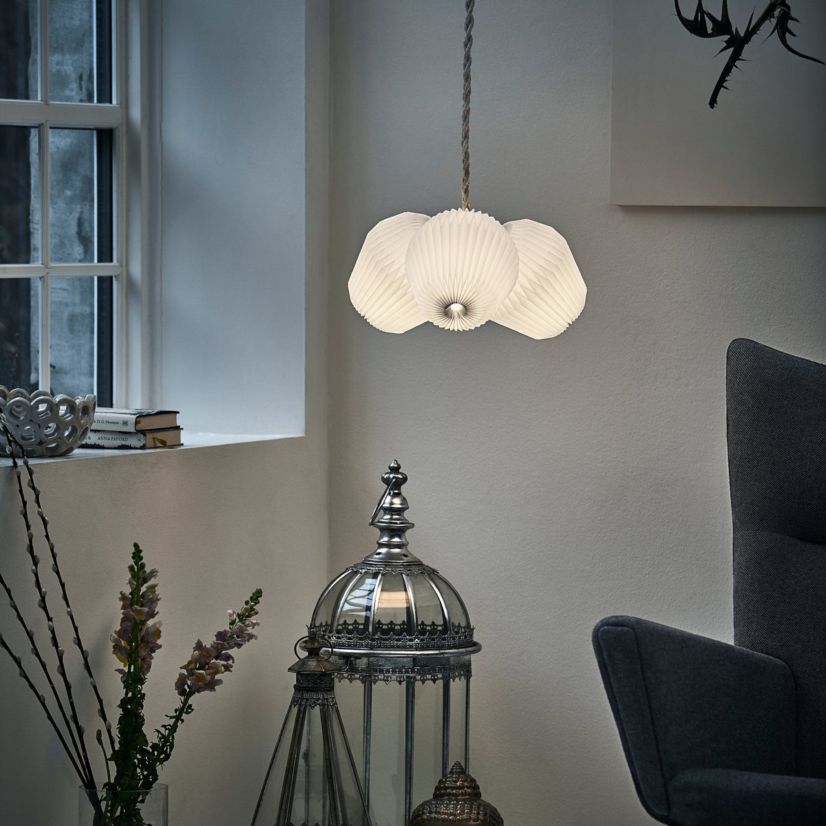 Suspension 3 abats-jours 35 cm en papier The Bouquet - Le Klint - The Cool Republic