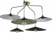 Suspension 5 lumières en métal peint 87 cm Gatsby - Market set - The Cool Republic