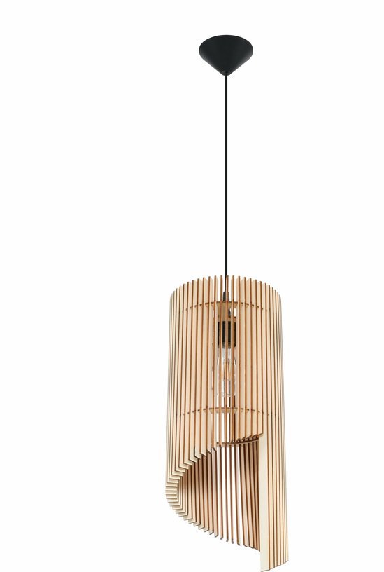 Suspension ajourée en bois clair Alexia - Sollux - The Cool Republic