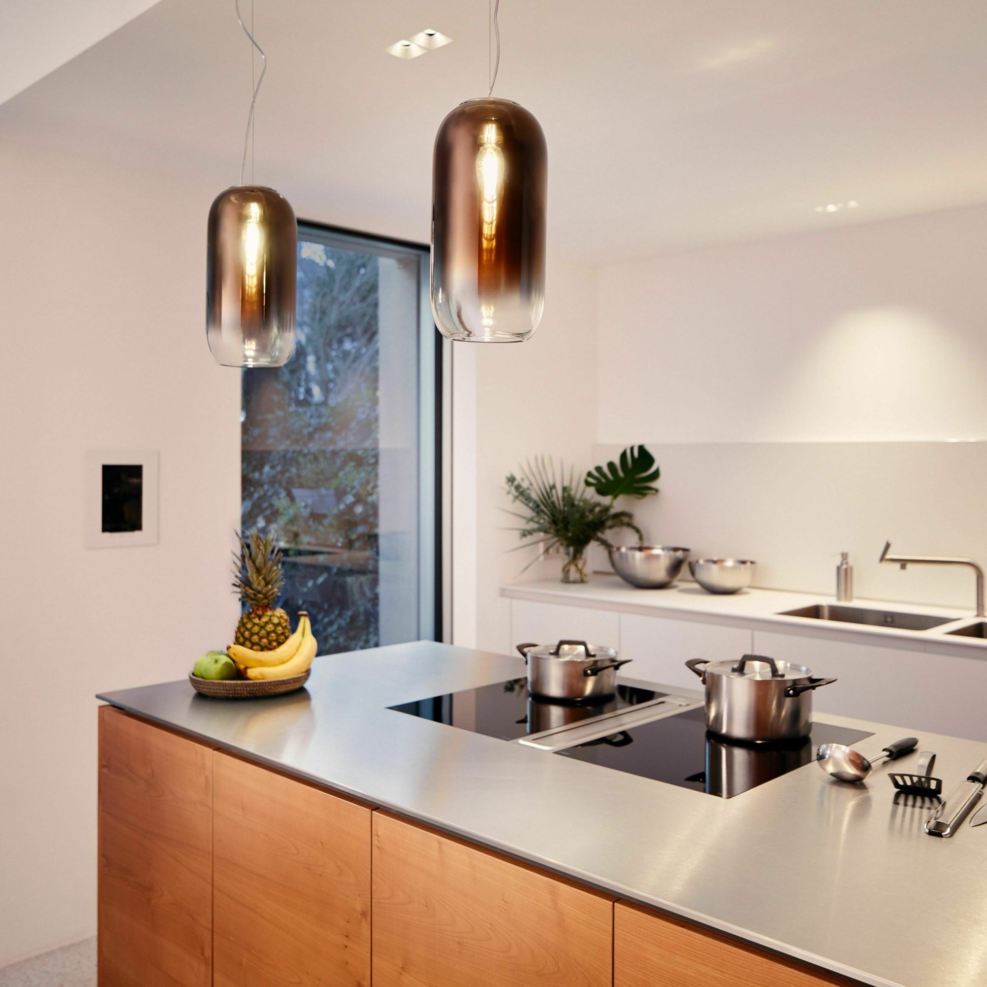 Suspension argentée Gople - Artemide - The Cool Republic