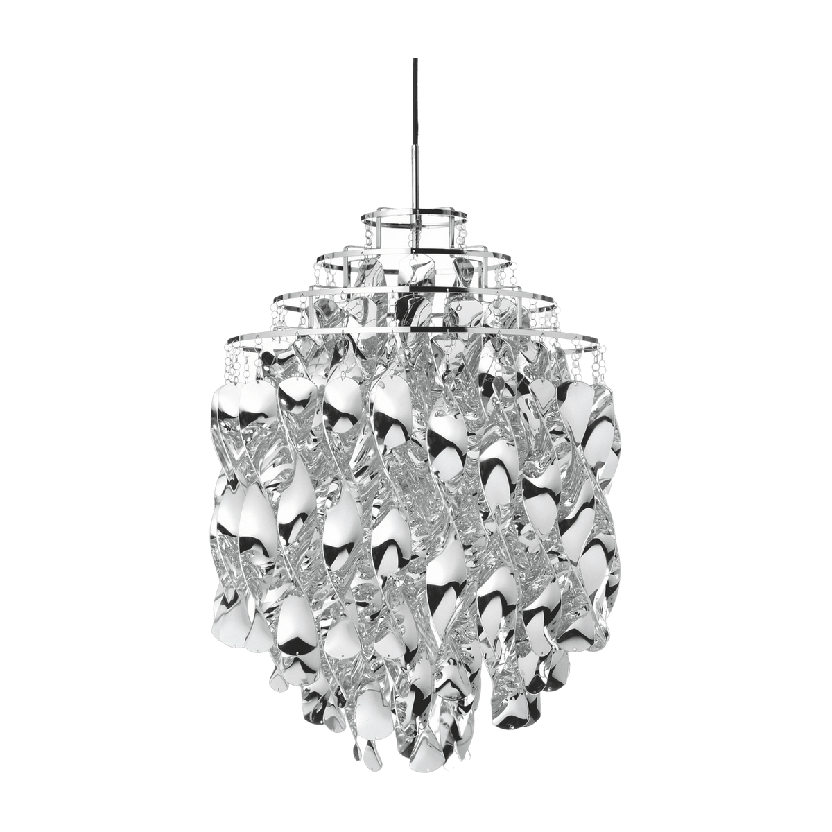 Silver ABS plastic suspension Spiral SP01 - Verpan - The Cool Republic