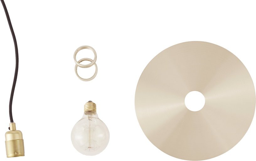 Suspension avec abat - jour et ampoule 15 cm Circle - Frama - The Cool Republic