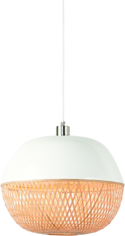 Suspension bambou blanc simple 32 cm Mekong - Good & Mojo - The Cool Republic