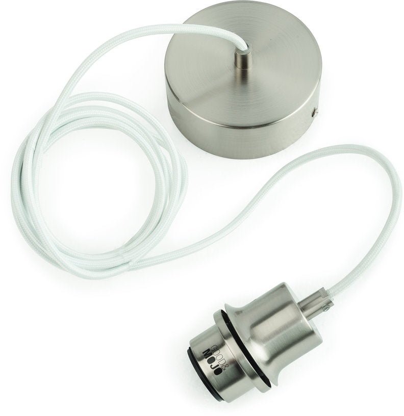 Suspension bambou blanc simple 32 cm Mekong - Good & Mojo - The Cool Republic