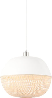 Suspension bambou blanc simple 32 cm Mekong - Good & Mojo - The Cool Republic