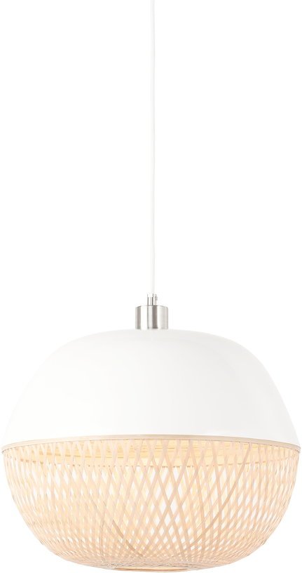 Suspension bambou blanc simple 32 cm Mekong - Good & Mojo - The Cool Republic