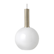 Suspension blanche 23 cm socket high doré Opal Collect - Ferm Living - The Cool Republic