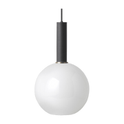 Suspension blanche 23 cm socket high noir Opal Collect - Ferm Living - The Cool Republic