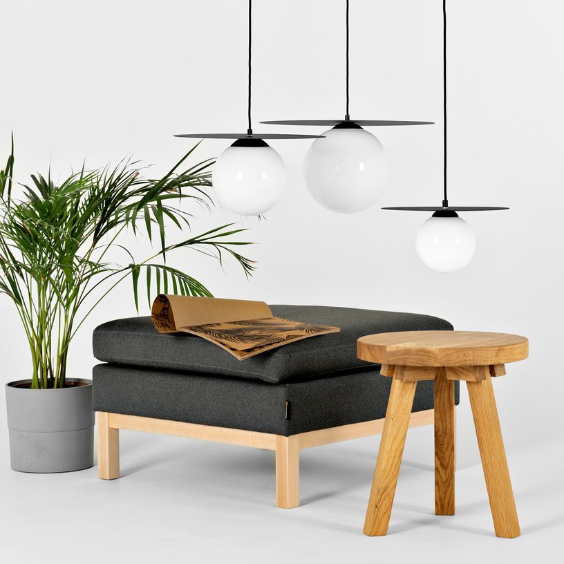 Suspension blanche 30 cm Skiva Ball - Custom Form - The Cool Republic