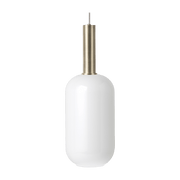 Suspension blanche 34 cm socket high doré Opal Collect - Ferm Living - The Cool Republic