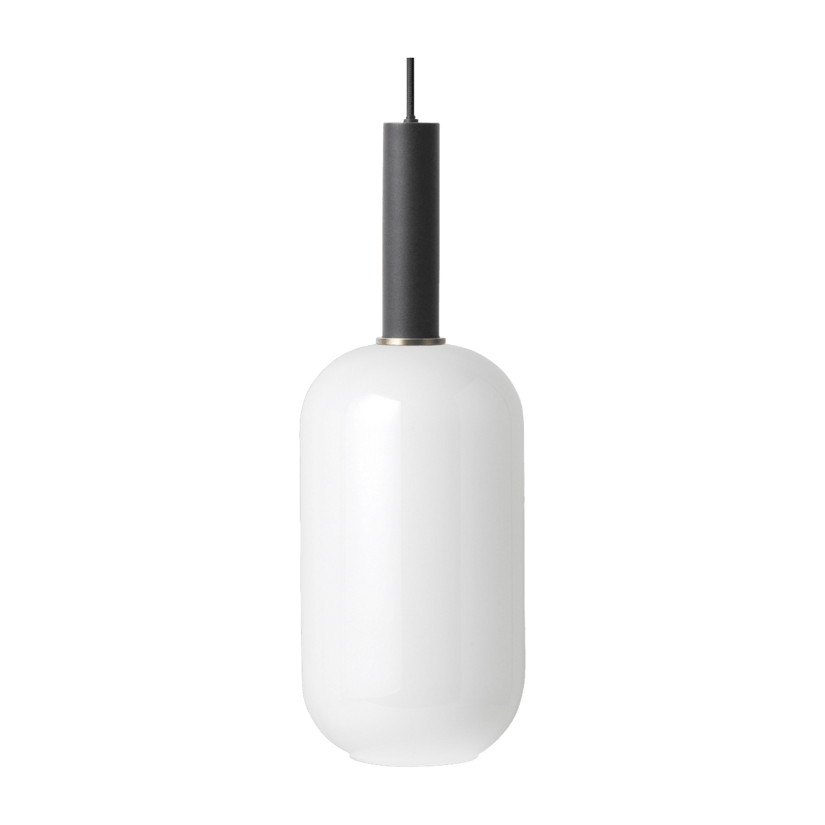 Suspension blanche 34 cm socket high noir Opal Collect - Ferm Living - The Cool Republic