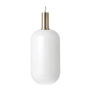 Suspension blanche 34 cm socket low doré Opal Collect - Ferm Living - The Cool Republic