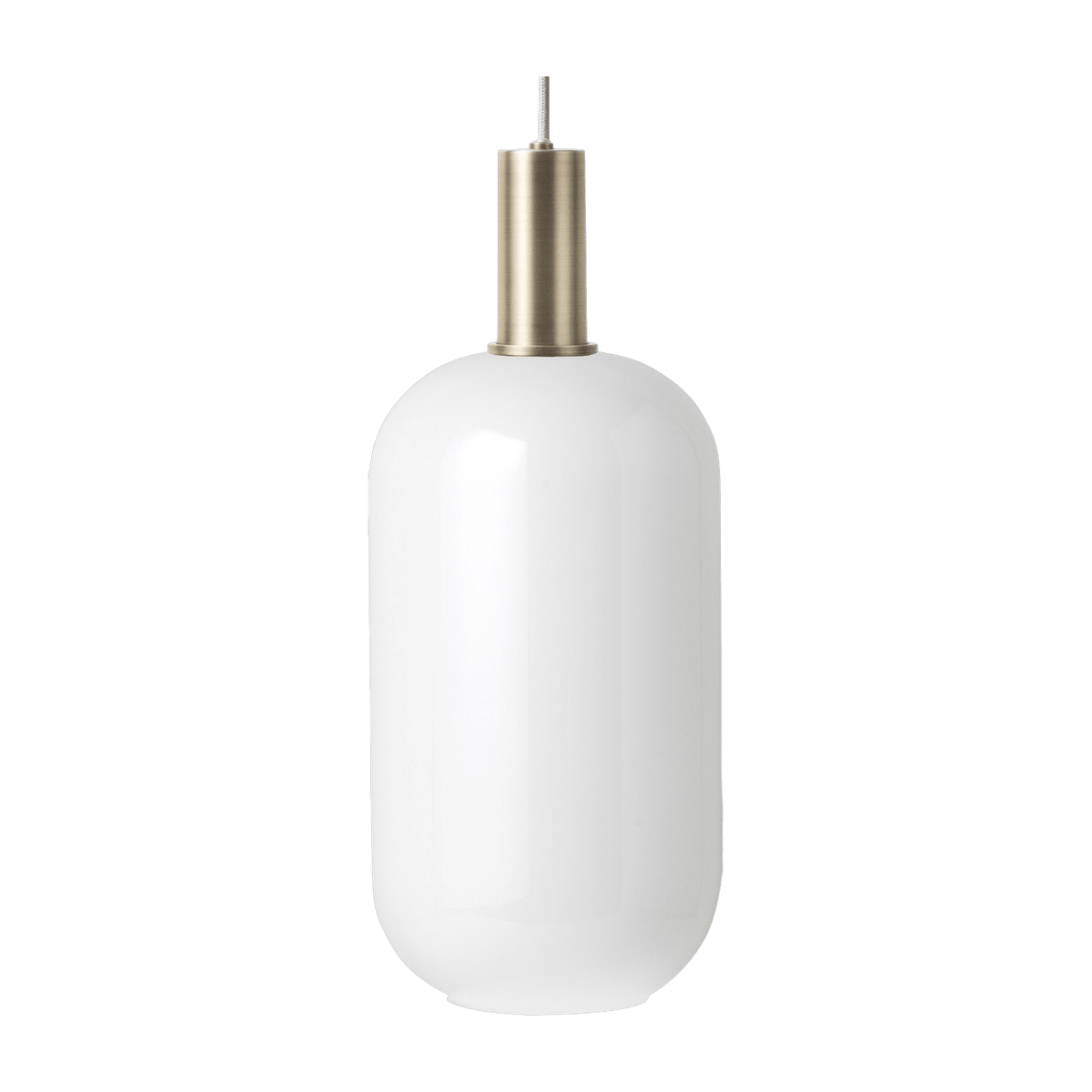 Suspension blanche 34 cm socket low doré Opal Collect - Ferm Living - The Cool Republic