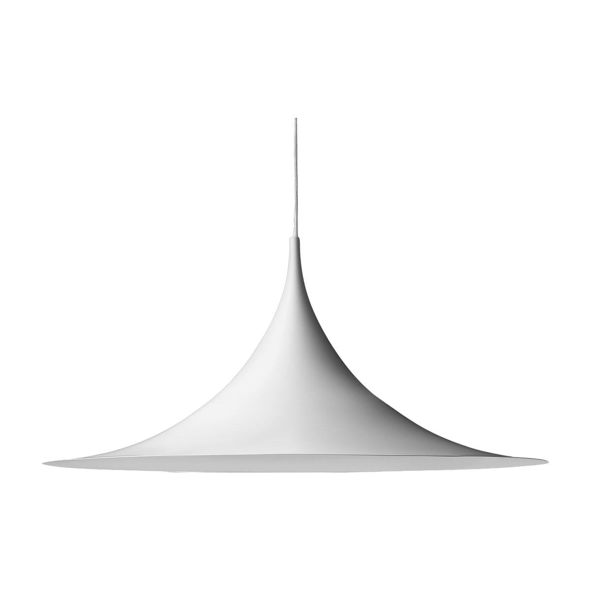 White hanging lamp 90 cm Semi Pendant - Gubi - The Cool Republic