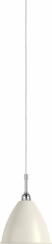 Suspension blanche base argenté en laiton 16 cm BL9 - Gubi - The Cool Republic