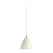 Suspension blanche base argenté en laiton 21 cm BL9 - Gubi - The Cool Republic
