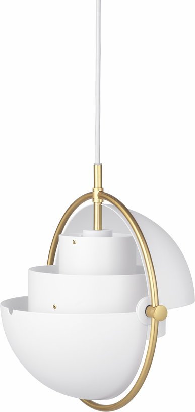 Suspension blanche base dorée 28 cm Multi - Lite - Gubi - The Cool Republic