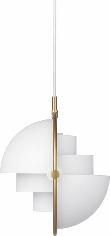 Suspension blanche base dorée 28 cm Multi - Lite - Gubi - The Cool Republic