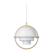White suspension lamp base gold 28 cm Multi -Lite - Gubi - The Cool Republic