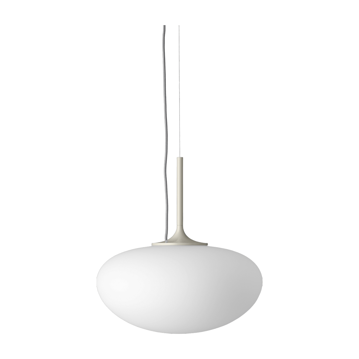 White hanging lamp base gris clair Stemlite - Gubi - The Cool Republic