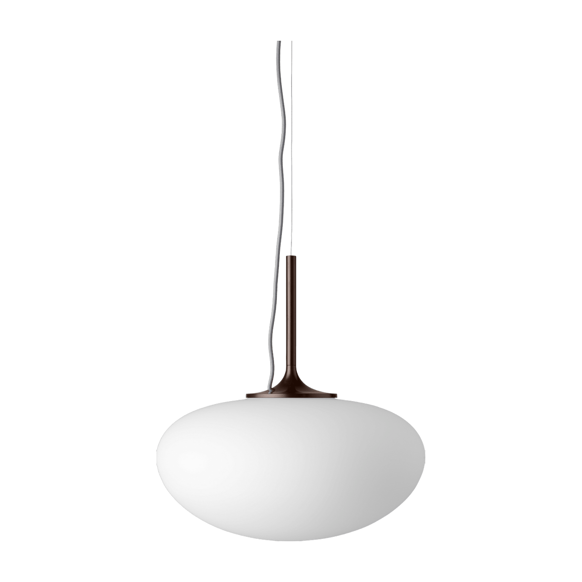 Suspension blanche base rouge foncé Stemlite - Gubi - The Cool Republic