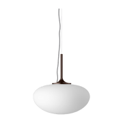 Suspension blanche base rouge foncé Stemlite - Gubi - The Cool Republic
