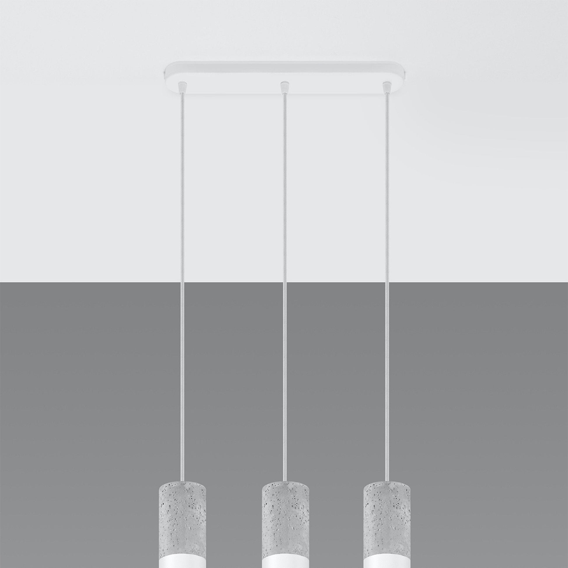 Suspension blanche Borgio 3 - Sollux - The Cool Republic