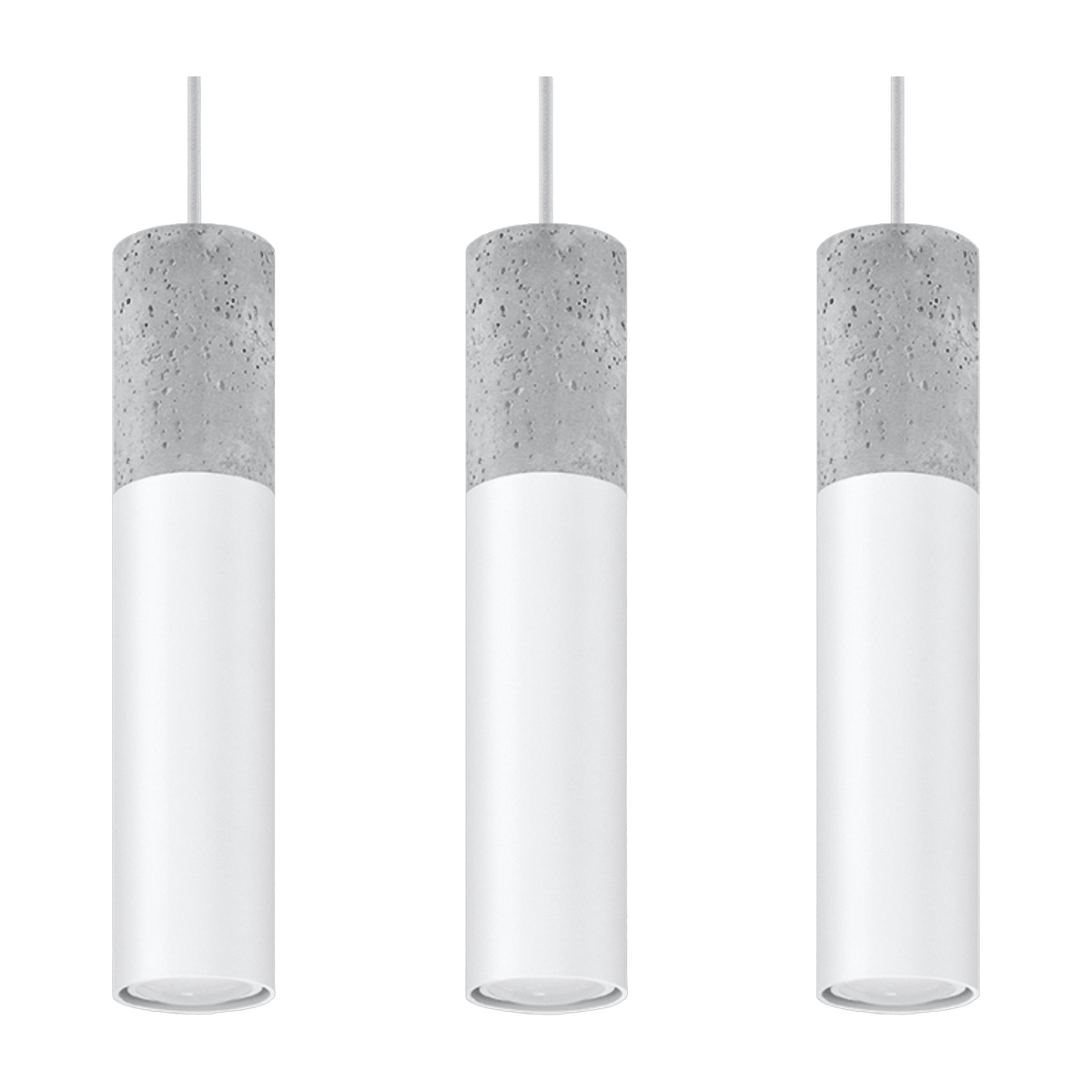 Suspension blanche Borgio 3 - Sollux - The Cool Republic