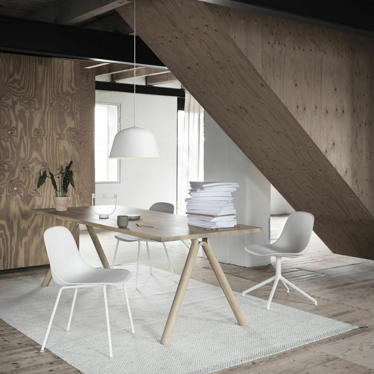 Suspension blanche D55 cm Ambit - Muuto - The Cool Republic