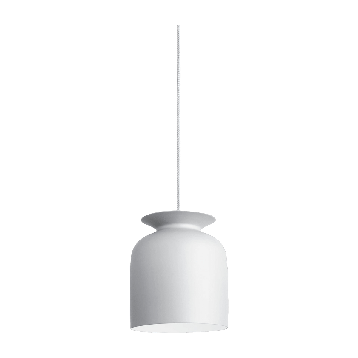 Suspension blanche en aluminium 20 cm Ronde - Gubi - The Cool Republic