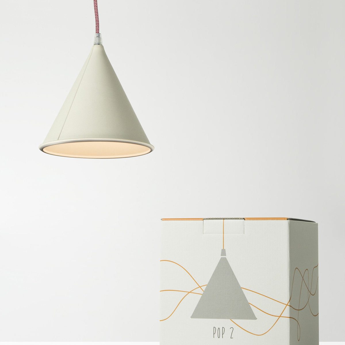 Suspension blanche et rouge Pop 2 - In-es.artdesign - The Cool Republic