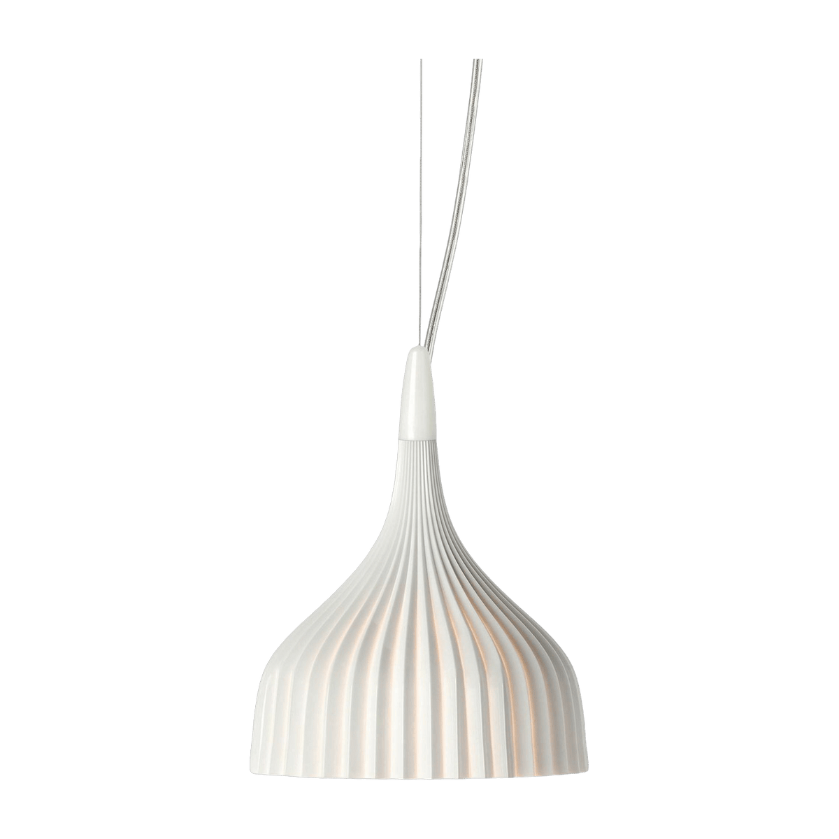 Suspension blanche opaque 13,5 cm E' - Kartell - The Cool Republic