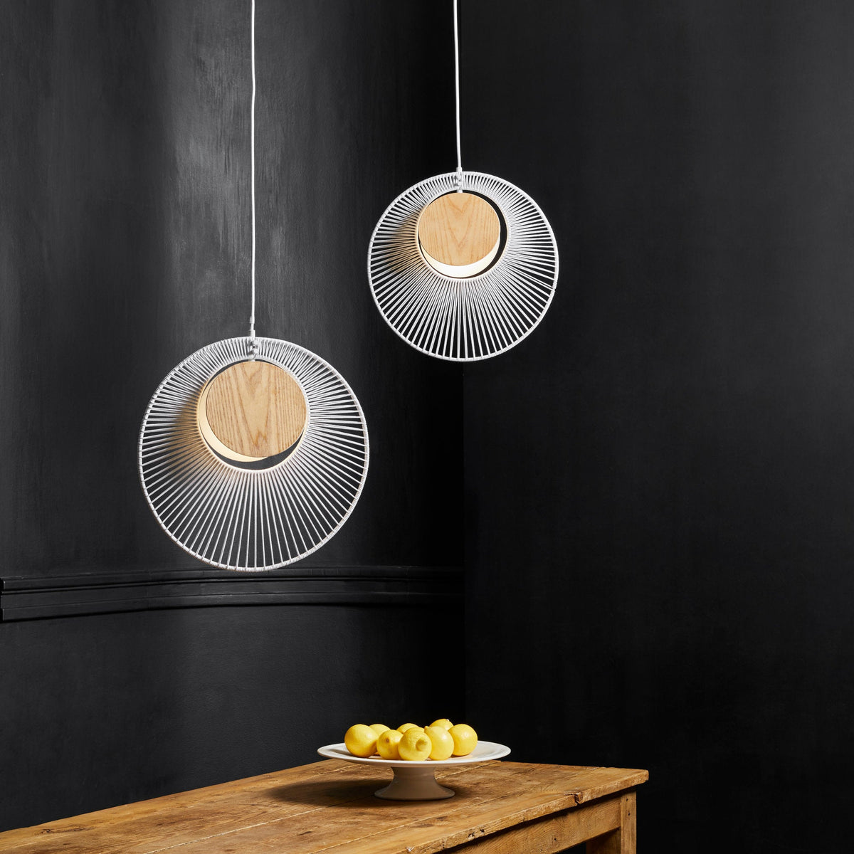 Suspension blanche Oyster - Forestier - The Cool Republic