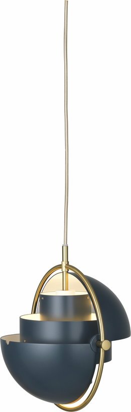 Suspension bleue base dorée 28 cm Multi - Lite - Gubi - The Cool Republic