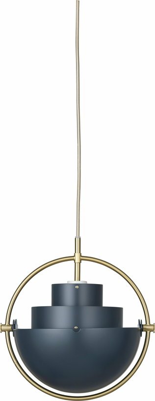 Suspension bleue base dorée 28 cm Multi - Lite - Gubi - The Cool Republic