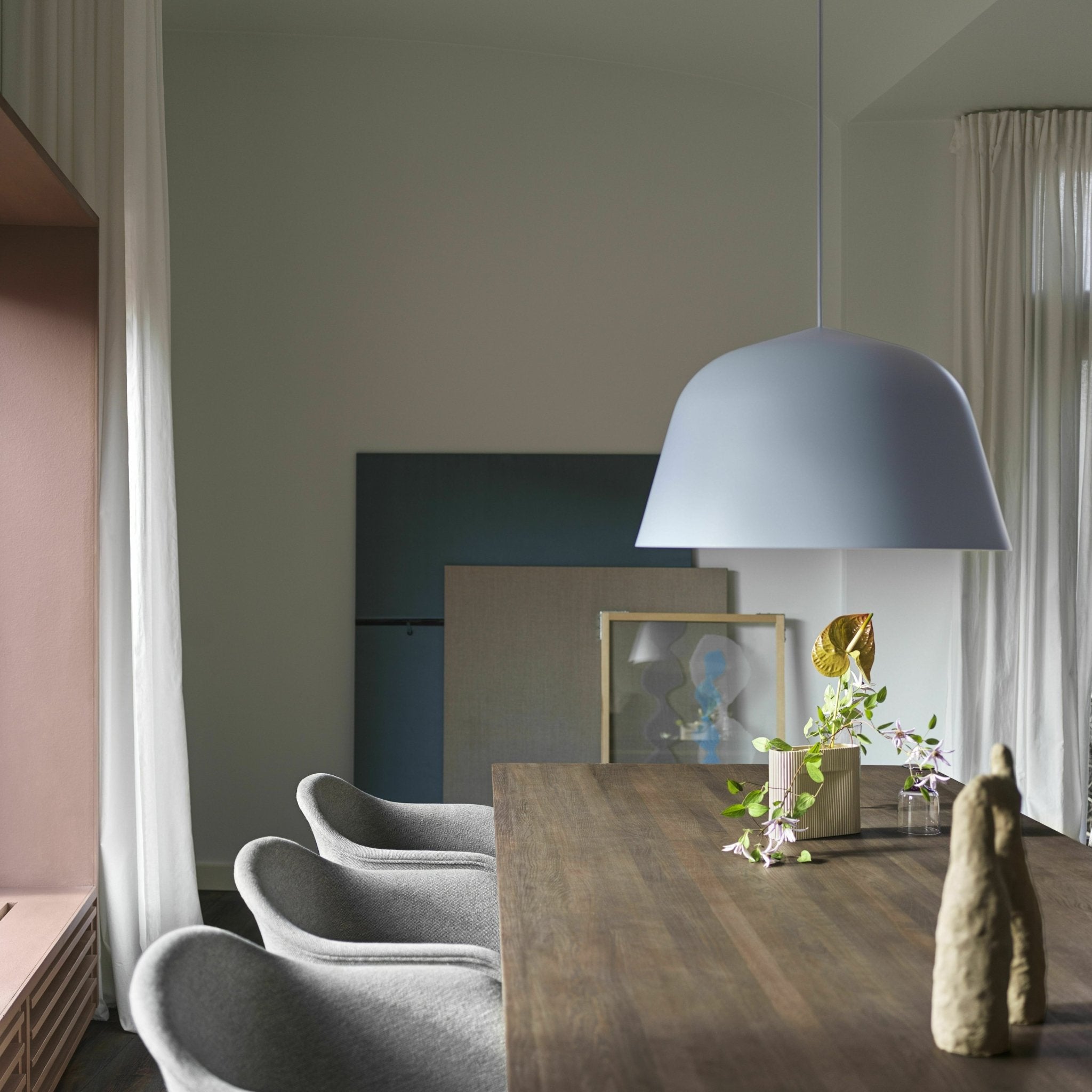 Suspension bleue claire D55 cm Ambit - Muuto - The Cool Republic