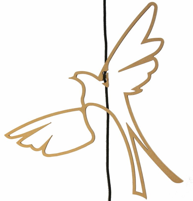 Suspension Bois Design 50 cm Birds of paradise - RIF - The Cool Republic