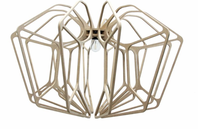 Suspension Bois design 90cm câble coton DIAMOND - RIF - The Cool Republic