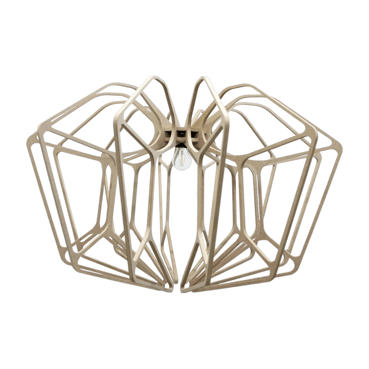 Wooden suspension design 90cm cotton cable DIAMOND - RIF - The Cool Republic