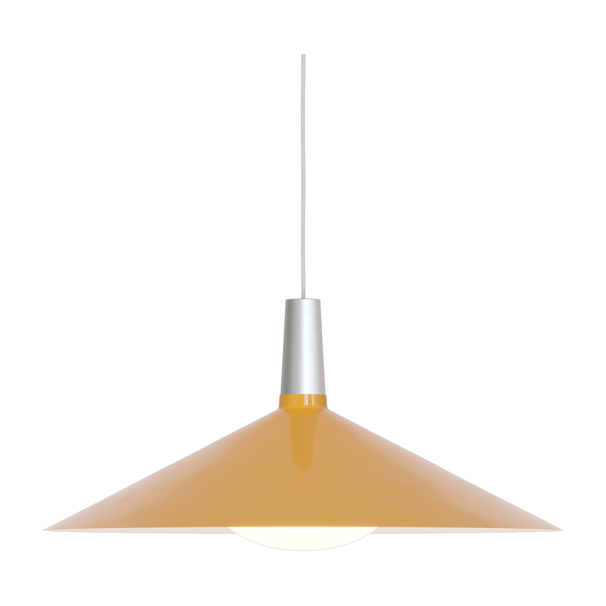 Suspension conique en métal anodisé et jaune 60x15,5cm Bower - Tala - The Cool Republic