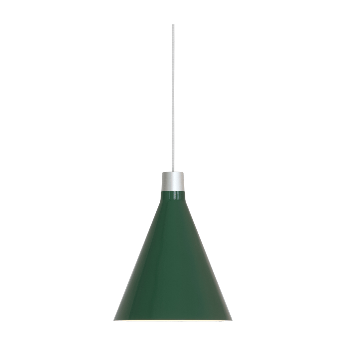Suspension conique en métal anodisé et vert 22x23cm Bower - Tala - The Cool Republic