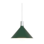 Suspension conique en métal anodisé et vert 35x19cm Bower - Tala - The Cool Republic