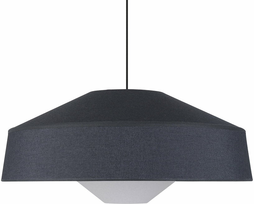 Suspension conique en métal et en tissu 78 cm Mokuzai - Market set - The Cool Republic