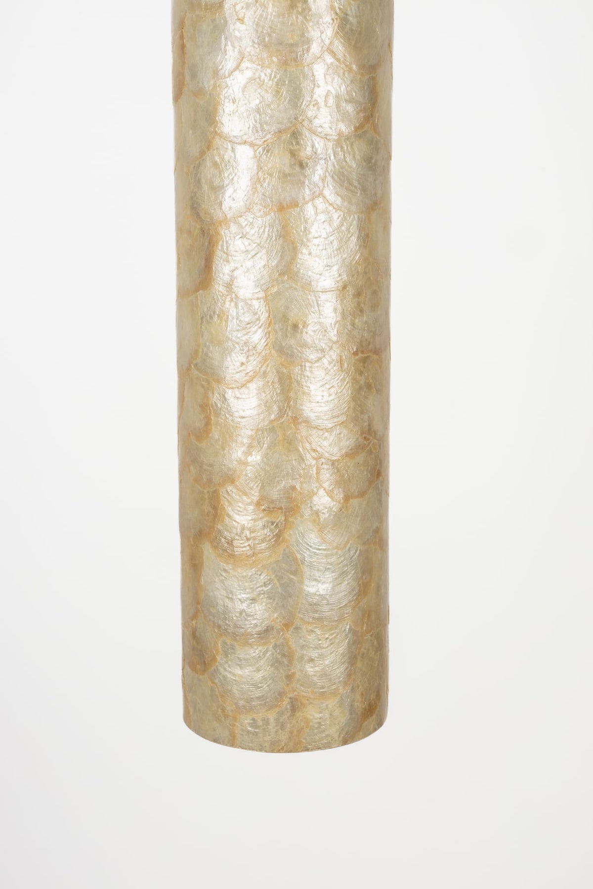 Suspension cylindrique en acrylique et bois de chêne marron 12cm Beam - Dutchbone — vue 5