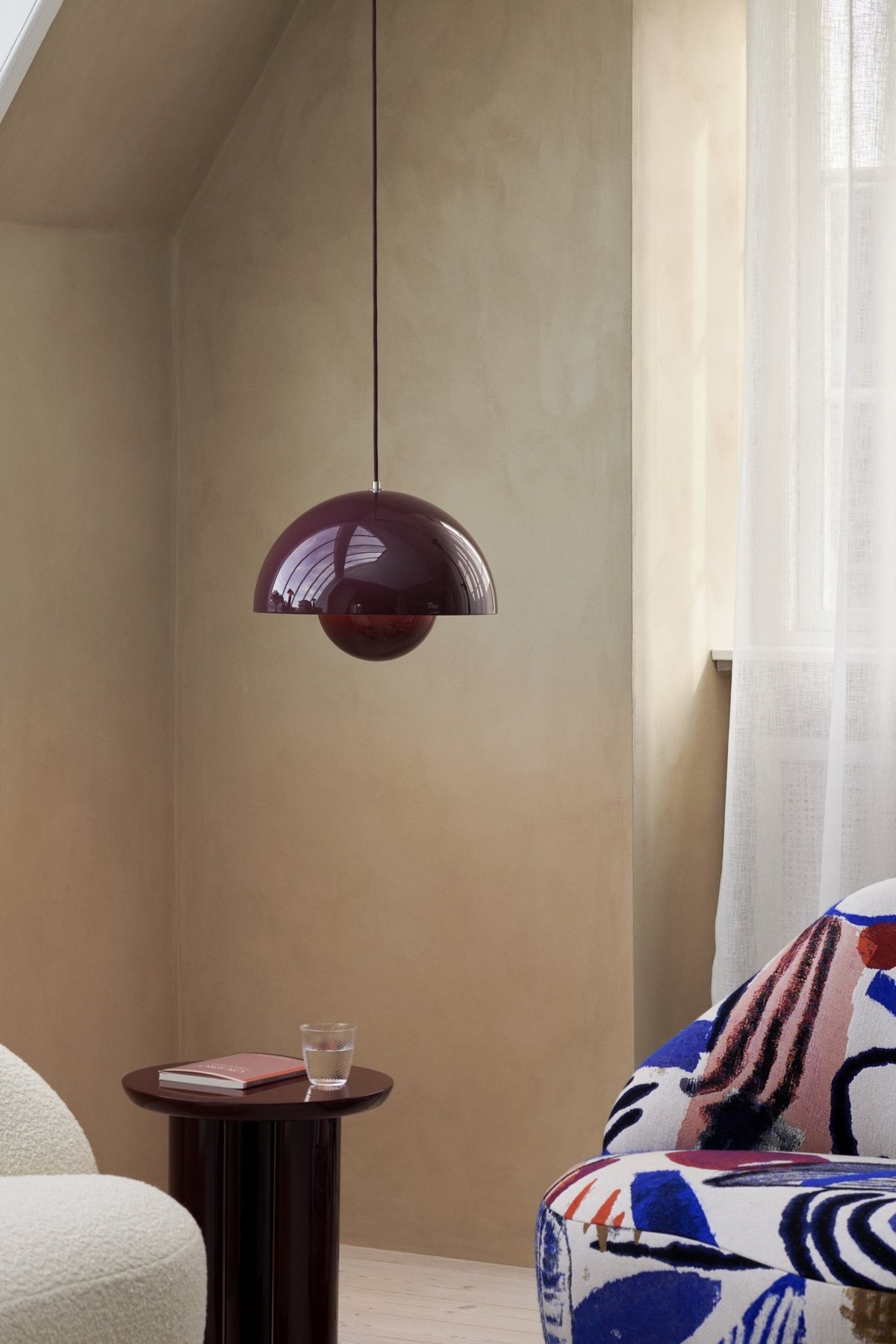Suspension dark plum Flowerpot VP7 - &tradition - The Cool Republic